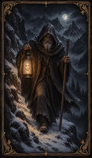 The Hermit tarot card