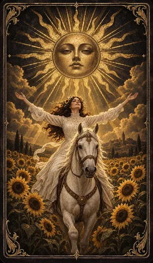 The Sun tarot card